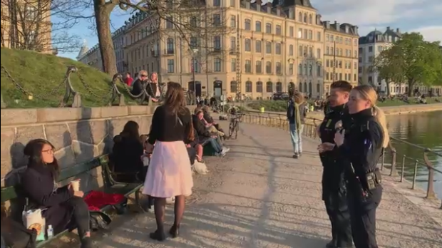 Copenhageners Sat Close To The Sun - Here The Police Intervenes